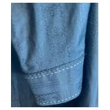 Set of 2 J. Campbell Los Angeles Black Embroidered Button-Up Shirts XL