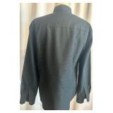 Set of 2 J. Campbell Los Angeles Black Embroidered Button-Up Shirts XL