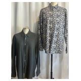 Boss and Bugatchi XL Dress Shirts - Patterned and Solid Black