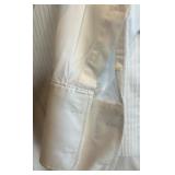 Oscar de la Renta Formal White Tuxedo Shirt and 2 matching Vests, Size 17/34