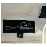 Oscar de la Renta Formal White Tuxedo Shirt and 2 matching Vests, Size 17/34