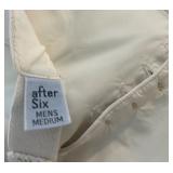 Oscar de la Renta Formal White Tuxedo Shirt and 2 matching Vests, Size 17/34