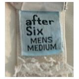 Oscar de la Renta Formal White Tuxedo Shirt and 2 matching Vests, Size 17/34