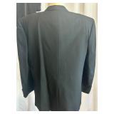 Giorgio Fellini Black Wool Tuxedo Suit with Vest and Pants