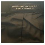 Giorgio Fellini Black Wool Tuxedo Suit with Vest and Pants