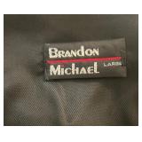 Giorgio Fellini Black Wool Tuxedo Suit with Vest and Pants