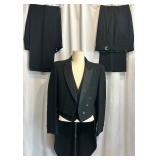 After Six Black Tuxedo with Tails, Vest, and 2 Pairs of Pants