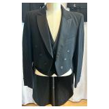 After Six Black Tuxedo with Tails, Vest, and 2 Pairs of Pants