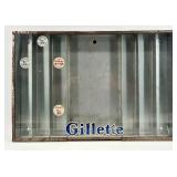 Vintage Gillette Metal Store Counter Display Case