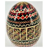 Set of 6 Hand-Painted Ukrainian Pysanky Eggs