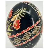 Set of 6 Hand-Painted Ukrainian Pysanky Eggs