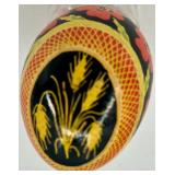 Set of 6 Handcrafted Ukrainian Pysanka Eggs with Traditional Designs