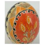 Set of 6 Handcrafted Ukrainian Pysanka Eggs with Traditional Designs