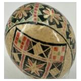 Set of 6 Handcrafted Ukrainian Pysanka Eggs with Traditional Designs
