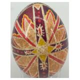 Set of 6 Handcrafted Ukrainian Pysanka Eggs with Traditional Designs