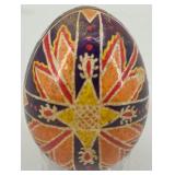 Set of 6 Handcrafted Ukrainian Pysanka Eggs with Traditional Designs