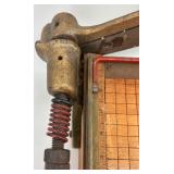 Vintage Ingento Guillotine Paper Cutter with Wooden Base