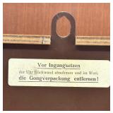 Junghans Mid-Century Modern Wall Clock with Pendulum and Chains