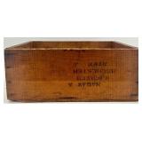 Set of 3 Vintage Wooden Fruit Crates with Branding