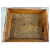 Set of 3 Vintage Wooden Fruit Crates with Branding