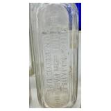 Collection of 18 Vintage and Antique Glass Bottles Assorted Colors and Shapes