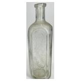 Collection of 18 Vintage and Antique Glass Bottles Assorted Colors and Shapes