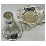 Set of 5 Antique Mercury Glass Lamp Shade Covers