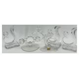 Set of 5 Crystal Candle Holders Including Lead Crystal Designs including New Martinsville by Viking Glass