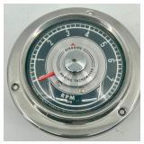 Marine Instrument Set with Airguide Tachometer, Speedometer, and Honeywell Thermometer