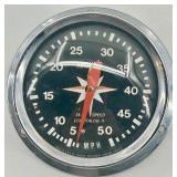 Marine Instrument Set with Airguide Tachometer, Speedometer, and Honeywell Thermometer