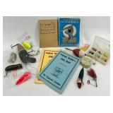 Vintage Fishing Tackle, WWII Manuals, and Joke Books Collection