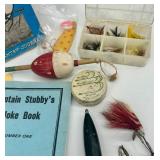 Vintage Fishing Tackle, WWII Manuals, and Joke Books Collection