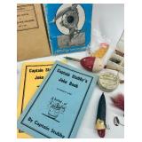 Vintage Fishing Tackle, WWII Manuals, and Joke Books Collection