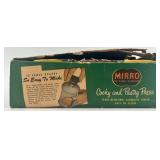 Vintage Kitchen Gadget Set: Jiffy Whip Cream Whipper, Pastry Scraper, and Mirro Cooky Press for Spritz Cookies