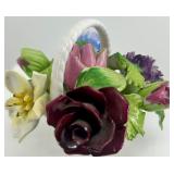 Collection of 11 Vintage Porcelain Animal and Floral Figurines including England