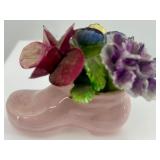 Collection of 11 Vintage Porcelain Animal and Floral Figurines including England