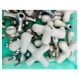 Assorted Vintage Metal and Ceramic Faucet Handles Collection