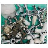 Assorted Vintage Metal and Ceramic Faucet Handles Collection