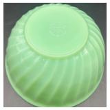 Fire-King 7" Jadeite Swirl Mixing Bowl