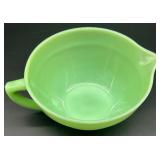 Oven Fire King Jadeite Green Glass 8" Batter Bowl with Spout