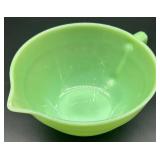 Oven Fire King Jadeite Green Glass 8" Batter Bowl with Spout