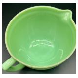 Fire King Jadeite 2 Quart Mixing Batter Bowl with Handle and Pour Spout
