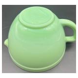 Fire King Jadeite 2 Quart Mixing Batter Bowl with Handle and Pour Spout