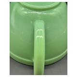Fire King Jadeite 2 Quart Mixing Batter Bowl with Handle and Pour Spout