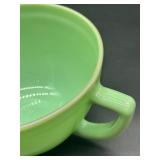 Fire King Jadeite 2 Quart Mixing Batter Bowl with Handle and Pour Spout