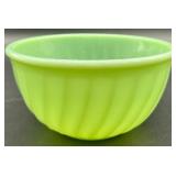 Vintage Fire-King 7" Jadeite Swirl Mixing Bowl
