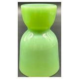 Fire-King 7" Jadite Swirl Mixing Bowl and Egg Cup Set