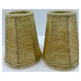 Collection of 13 Vintage Miniature Lamp Shades Assorted Styles