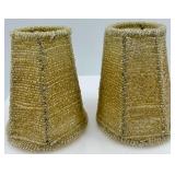 Collection of 13 Vintage Miniature Lamp Shades Assorted Styles