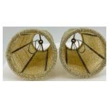 Collection of 13 Vintage Miniature Lamp Shades Assorted Styles